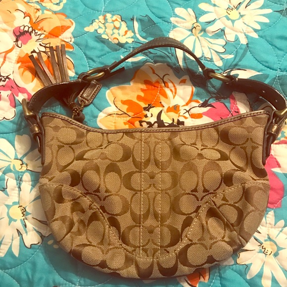 Snake skin strap coach shoulder bag - Picture 1 of 4
